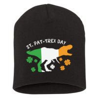 Funny St Pat Trex Day Short Acrylic Beanie