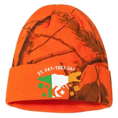 Funny St Pat Trex Day Kati Licensed 12" Camo Beanie