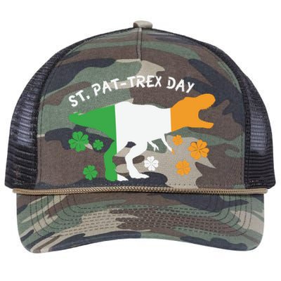 Funny St Pat Trex Day Retro Rope Trucker Hat Cap