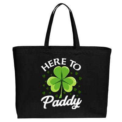 Funny St Patricks Day Saint Paddys Day Here To Paddy Meaningful Gift Cotton Canvas Jumbo Tote