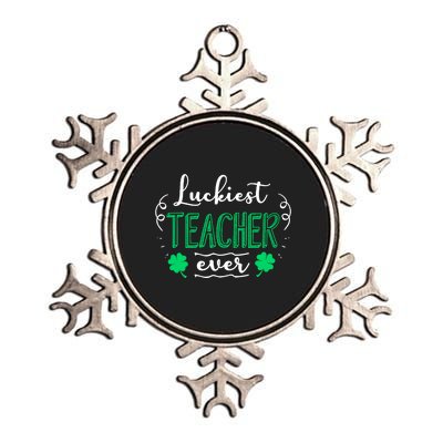 Funny St Patricks Day For Teacher Fun St Pattys Day Metallic Star Ornament