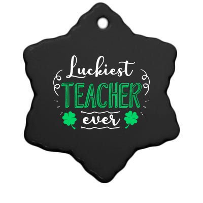 Funny St Patricks Day For Teacher Fun St Pattys Day Ceramic Star Ornament