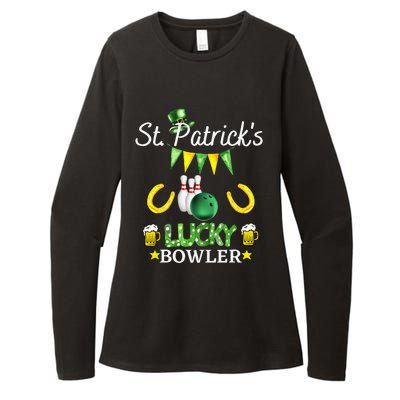 FUNNY SAINT PATRICK'S DAY GIFT FOR WHO LOVE BOWLING Womens CVC Long Sleeve Shirt