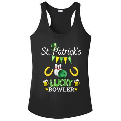 FUNNY SAINT PATRICK'S DAY GIFT FOR WHO LOVE BOWLING Ladies PosiCharge Competitor Racerback Tank