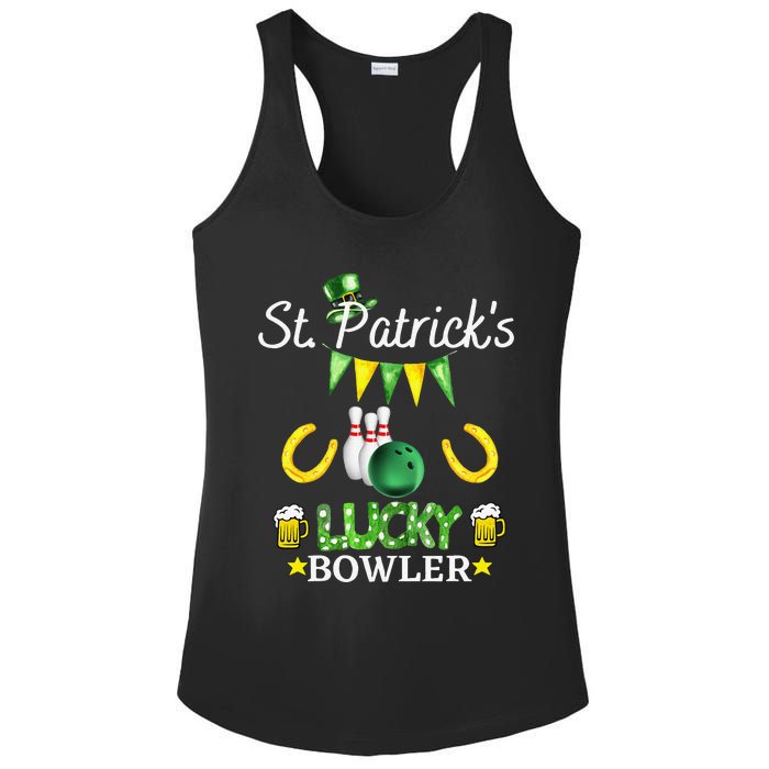 FUNNY SAINT PATRICK'S DAY GIFT FOR WHO LOVE BOWLING Ladies PosiCharge Competitor Racerback Tank