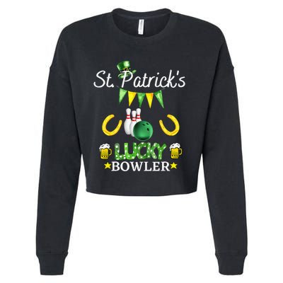 FUNNY SAINT PATRICK'S DAY GIFT FOR WHO LOVE BOWLING Cropped Pullover Crew