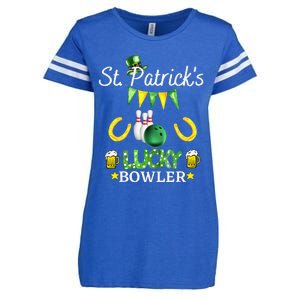 FUNNY SAINT PATRICK'S DAY GIFT FOR WHO LOVE BOWLING Enza Ladies Jersey Football T-Shirt