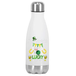 FUNNY SAINT PATRICK'S DAY GIFT FOR WHO LOVE BOWLING Stainless Steel Insulated Water Bottle