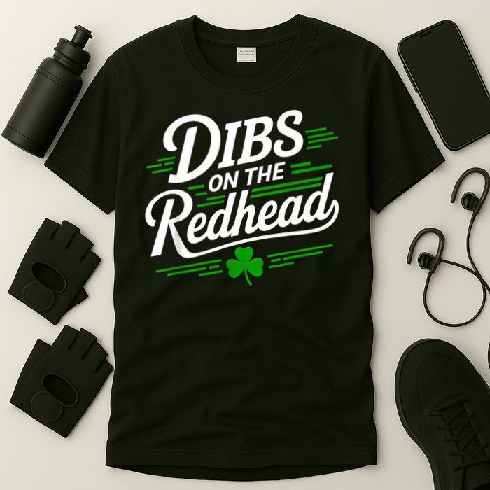 Funny St Patrick's Day Dibs On The Redhead Shamrock T-Shirt