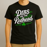 Funny St Patrick's Day Dibs On The Redhead Shamrock T-Shirt