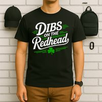 Funny St Patrick's Day Dibs On The Redhead Shamrock T-Shirt