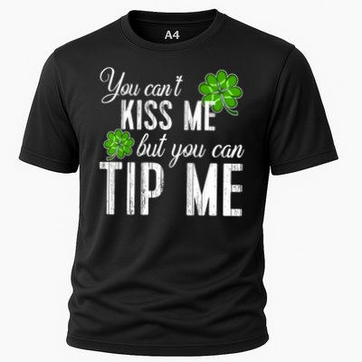 Funny St Patricks Day Waitress Bartender Waiter Tips Performance Shirt