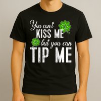 Funny St Patricks Day Waitress Bartender Waiter Tips T-Shirt