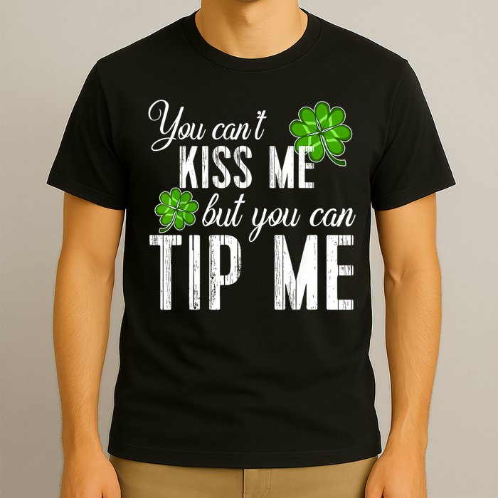 Funny St Patricks Day Waitress Bartender Waiter Tips T-Shirt