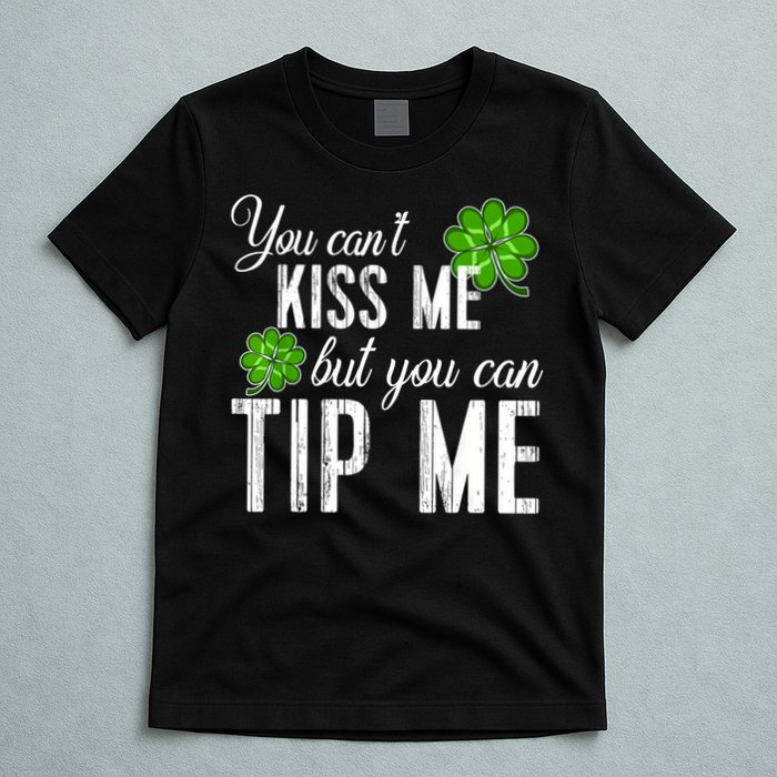 Funny St Patricks Day Waitress Bartender Waiter Tips T-Shirt