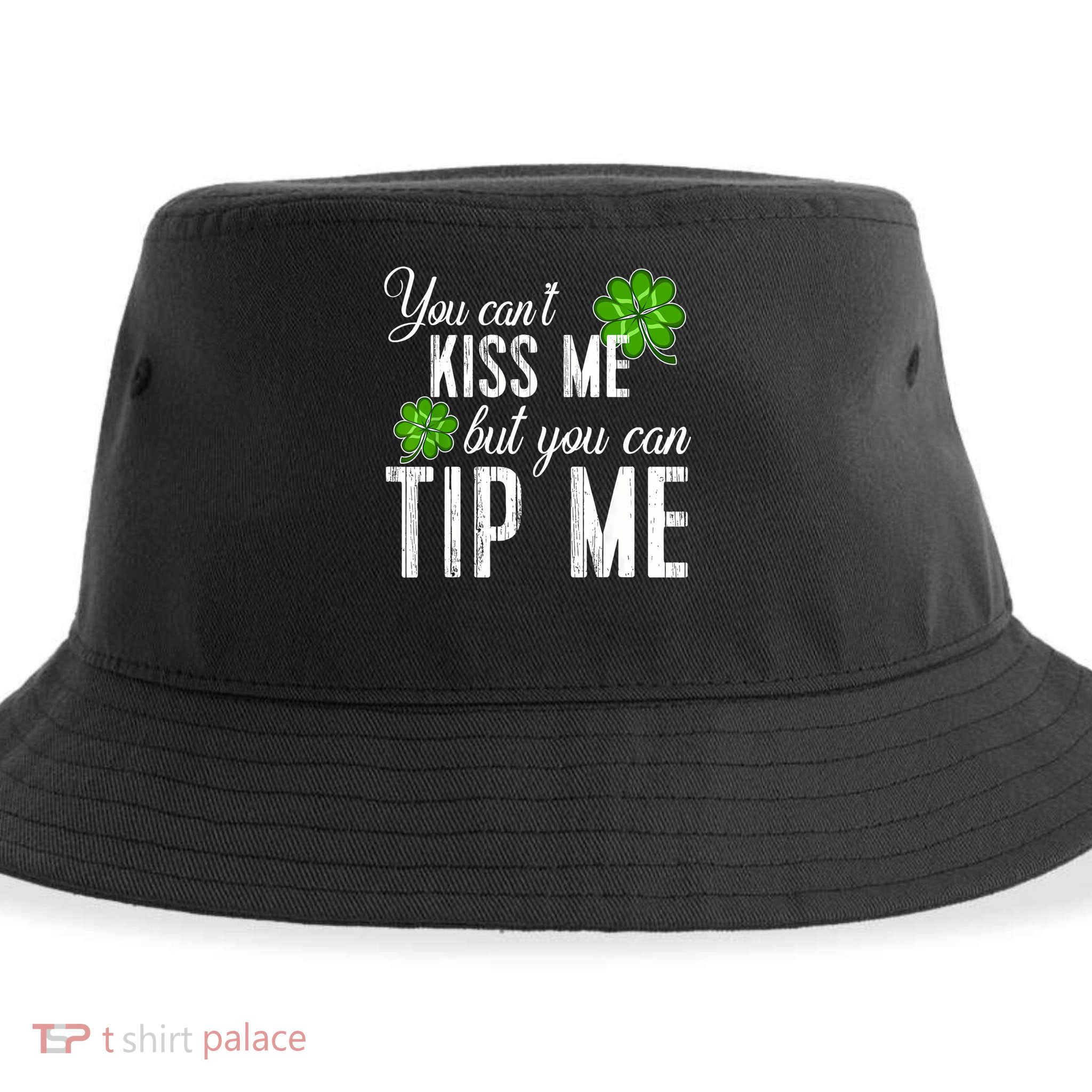 Funny St Patricks Day Waitress Bartender Waiter Tips Sustainable Bucket Hat