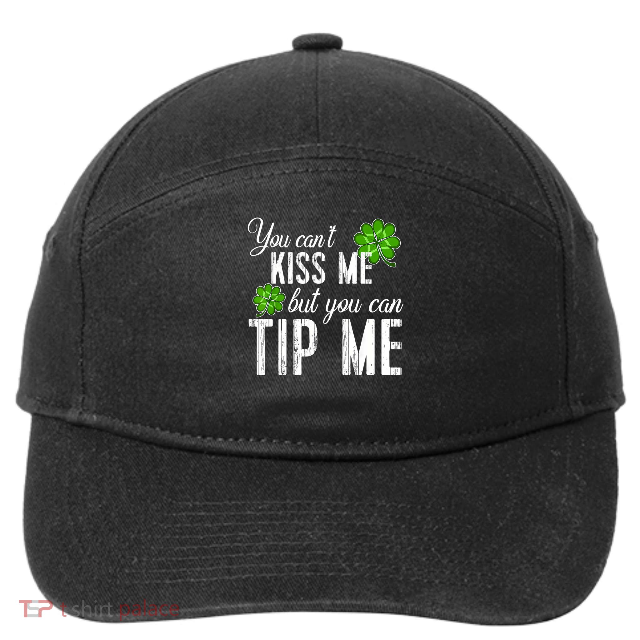 Funny St Patricks Day Waitress Bartender Waiter Tips 7-Panel Snapback Hat