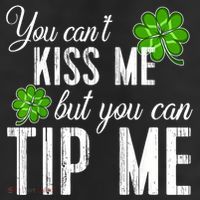 Funny St Patricks Day Waitress Bartender Waiter Tips 25L Jumbo Tote