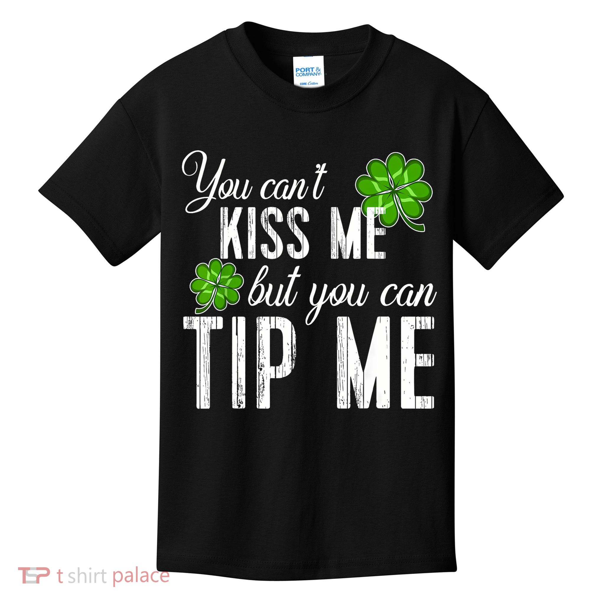 Funny St Patricks Day Waitress Bartender Waiter Tips Kids T-Shirt