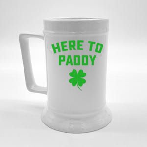 Funny St Patricks Day Gift Here To Paddy Irish Pun Beer Stein