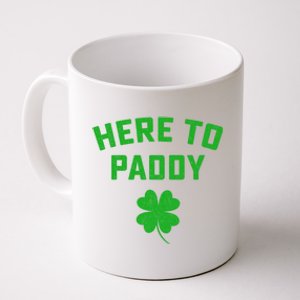 Funny St Patricks Day Gift Here To Paddy Irish Pun Coffee Mug