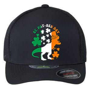 Funny St Patrex Day Happy St Patricks Day Trex Great Gift Flexfit Unipanel Trucker Cap