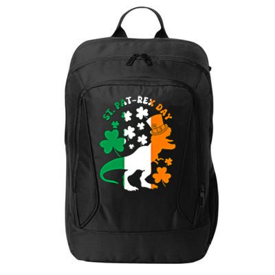 Funny St Patrex Day Happy St Patricks Day Trex Great Gift City Backpack