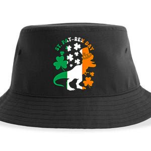 Funny St Patrex Day Happy St Patricks Day Trex Great Gift Sustainable Bucket Hat