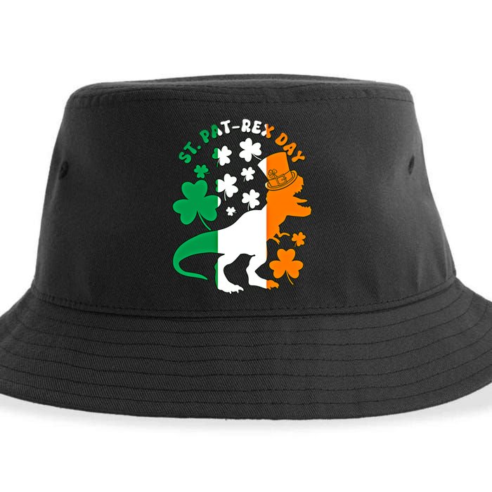 Funny St Patrex Day Happy St Patricks Day Trex Great Gift Sustainable Bucket Hat