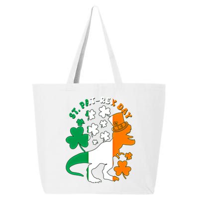 Funny St Patrex Day Happy St Patricks Day Trex Great Gift 25L Jumbo Tote