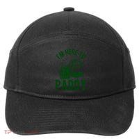 Funny St Patrick's Day Im Here To Paddy St Pats Gift 7-Panel Snapback Hat