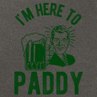 Funny St Patrick's Day Im Here To Paddy St Pats Gift Cotton Canvas Backpack
