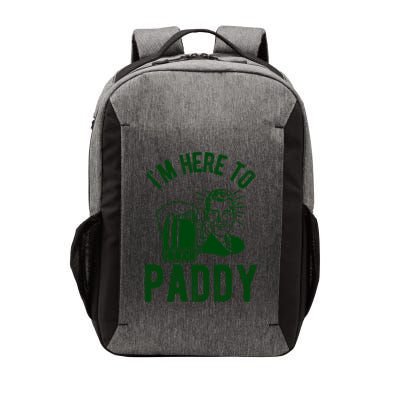 Funny St Patrick's Day Im Here To Paddy St Pats Gift Vector Backpack