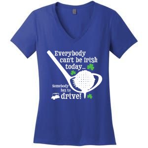 Funny St Patrick Day Golf Gift Funny Gift Ing Humor Irish Joke Gift Women's V-Neck T-Shirt