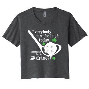 Funny St Patrick Day Golf Gift Funny Gift Ing Humor Irish Joke Gift Women's Crop Top Tee