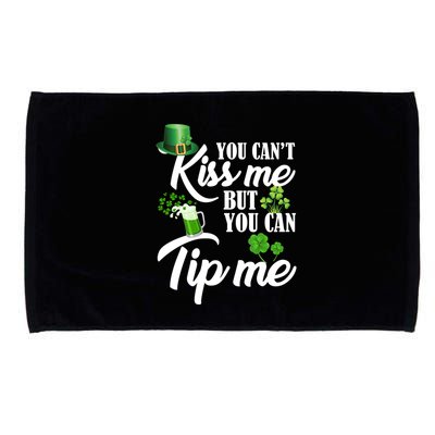 Funny St Patricks Day Waitress Bartender Waiter Tips Gift Microfiber Hand Towel
