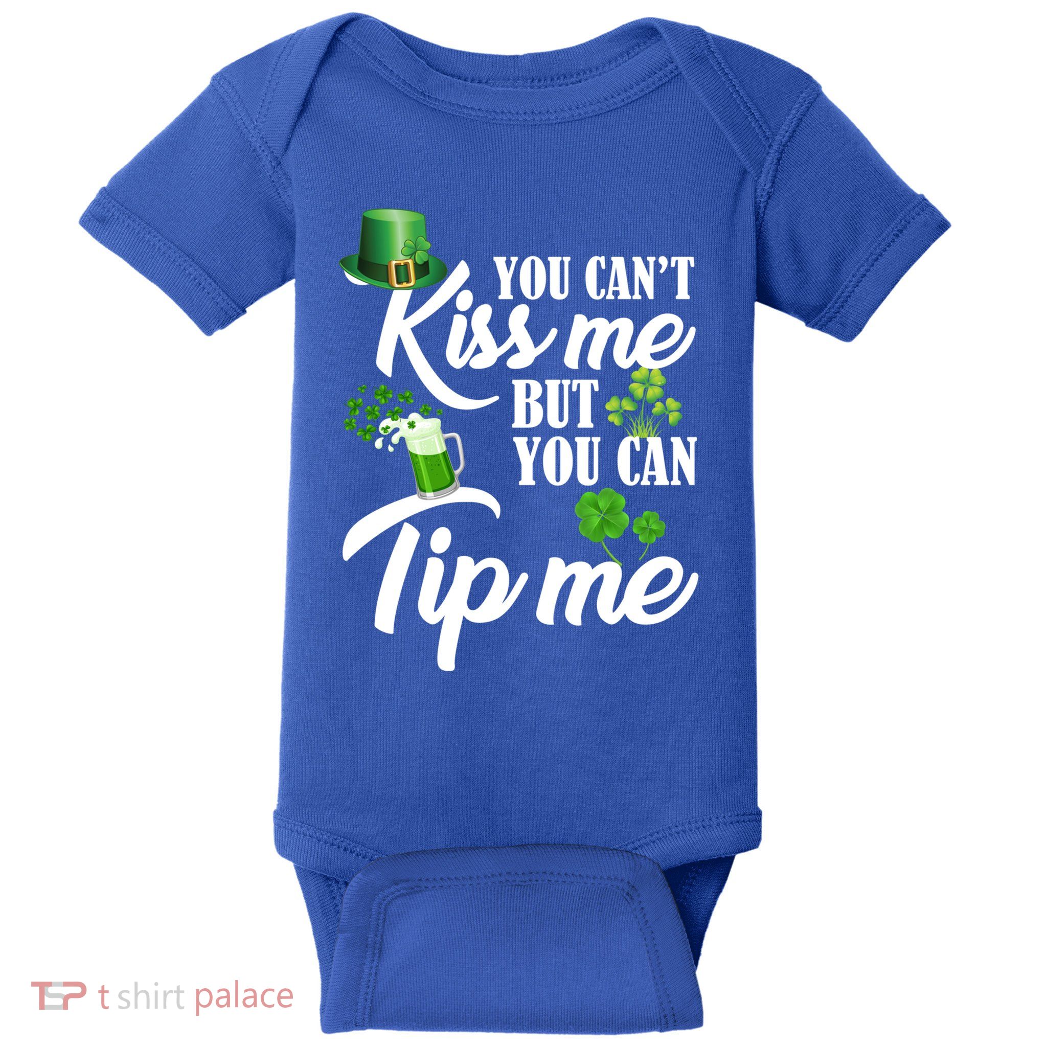 Funny St Patricks Day Waitress Bartender Waiter Tips Gift Baby Bodysuit