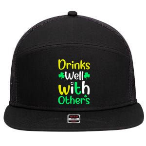 Funny St Patricks Day Ing Gift S Well With Other Gift 7 Panel Mesh Trucker Snapback Hat