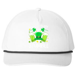 Funny St. PatrickS Day LetS Get Ready To Stumble Beer Drinking Gift Snapback Five-Panel Rope Hat