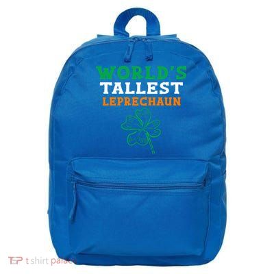 Funny Saint Patrick's Day Worlds Tallest Leprechaun Gift 16 in Basic Backpack