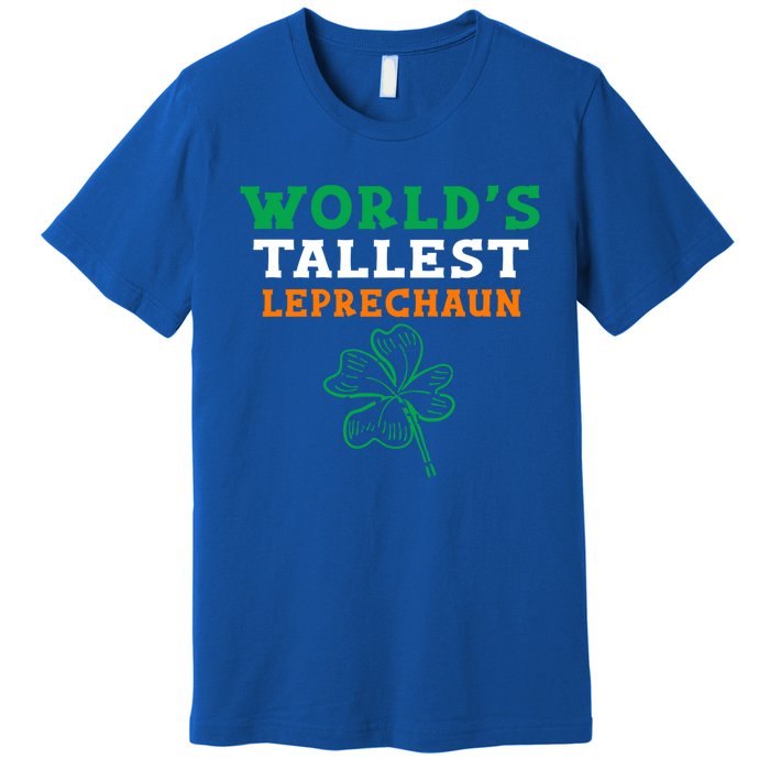 Funny Saint Patrick's Day Worlds Tallest Leprechaun Gift Premium T-Shirt