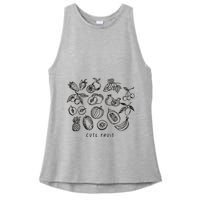 Fruity Subtle Pride Subtle Queer Subtle Bi Ladies PosiCharge Tri-Blend Wicking Tank
