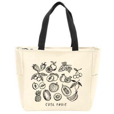 Fruity Subtle Pride Subtle Queer Subtle Bi Zip Tote Bag