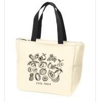 Fruity Subtle Pride Subtle Queer Subtle Bi Zip Tote Bag