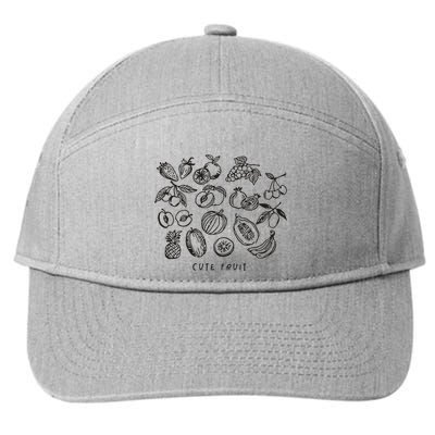 Fruity Subtle Pride Subtle Queer Subtle Bi 7-Panel Snapback Hat