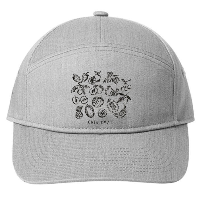 Fruity Subtle Pride Subtle Queer Subtle Bi 7-Panel Snapback Hat