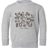 Fruity Subtle Pride Subtle Queer Subtle Bi Toddler Sweatshirt