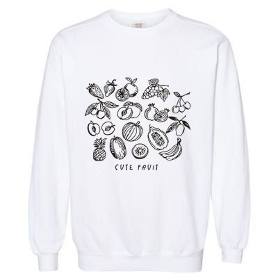 Fruity Subtle Pride Subtle Queer Subtle Bi Garment-Dyed Sweatshirt