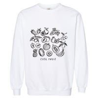 Fruity Subtle Pride Subtle Queer Subtle Bi Garment-Dyed Sweatshirt