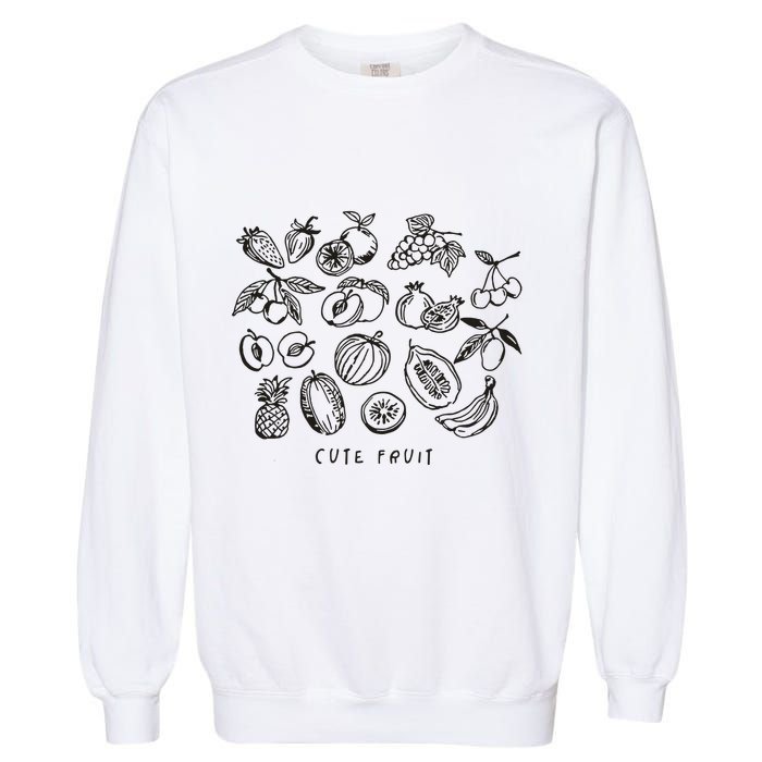 Fruity Subtle Pride Subtle Queer Subtle Bi Garment-Dyed Sweatshirt